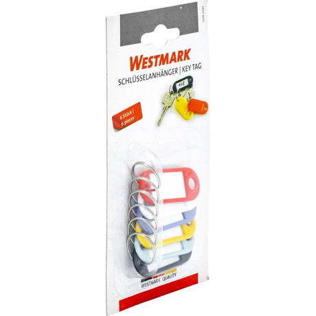 Étiquettes pour clés Westmark, lot de 6 en plastique