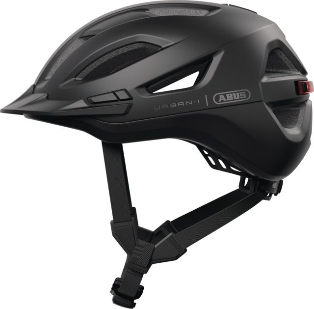 Casque de vélo Abus urban-i 4.0 ace velours noir l - 57-61 cm - noir - adapté pour une utilisation sur vélos électriques - vélos de ville - 300 g