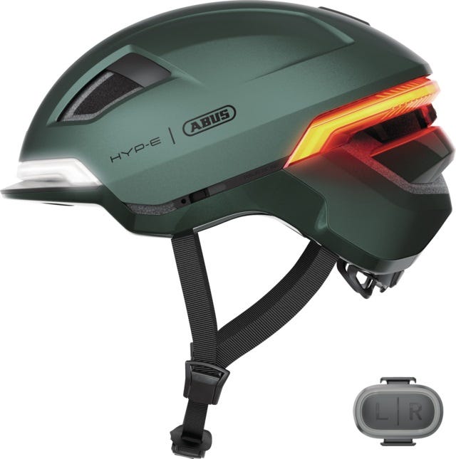 Abus casque intelligent hyp-e vert jungle m 54-58cm