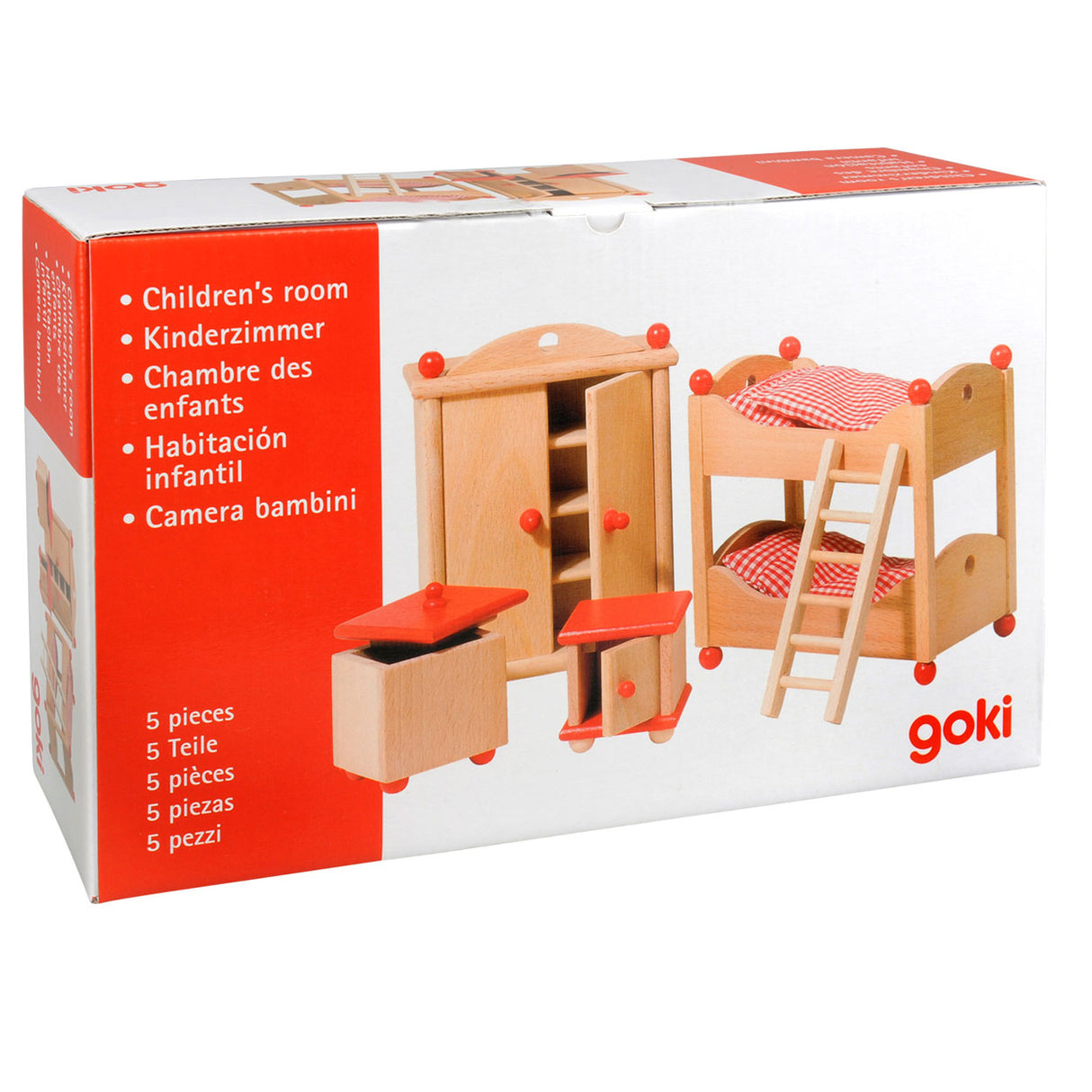Meubles de maison de poupée Goki pour chambre d'enfant