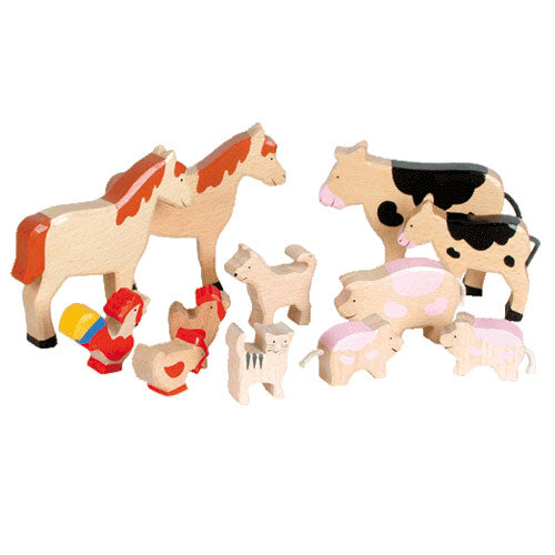 Goki Wooden Farm Set, 12dlg.