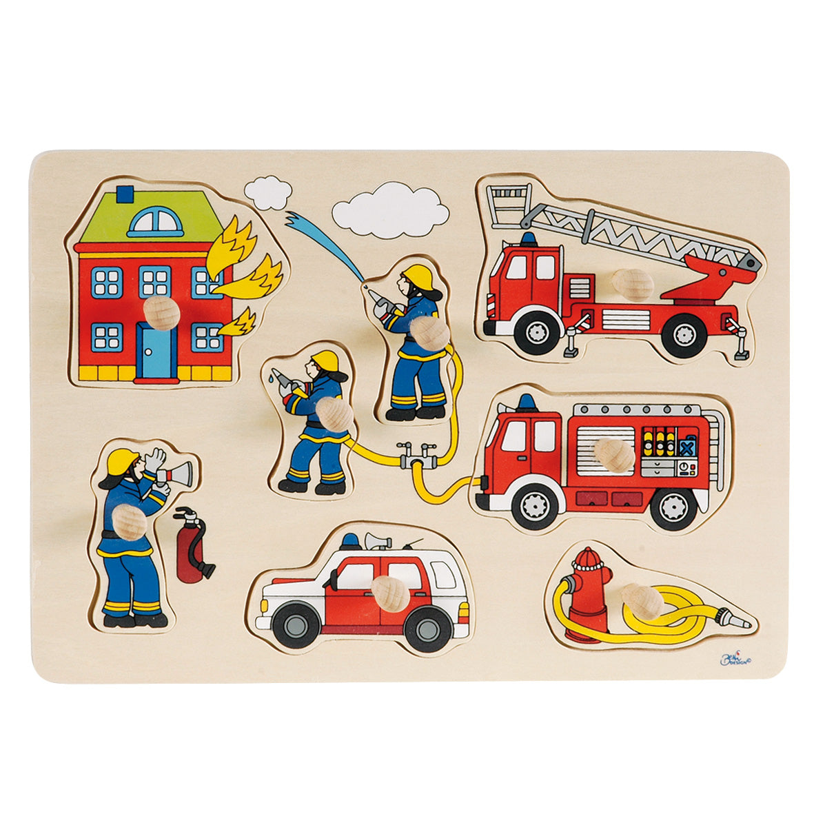 Goki Noppen Puzzle Fire Brigade