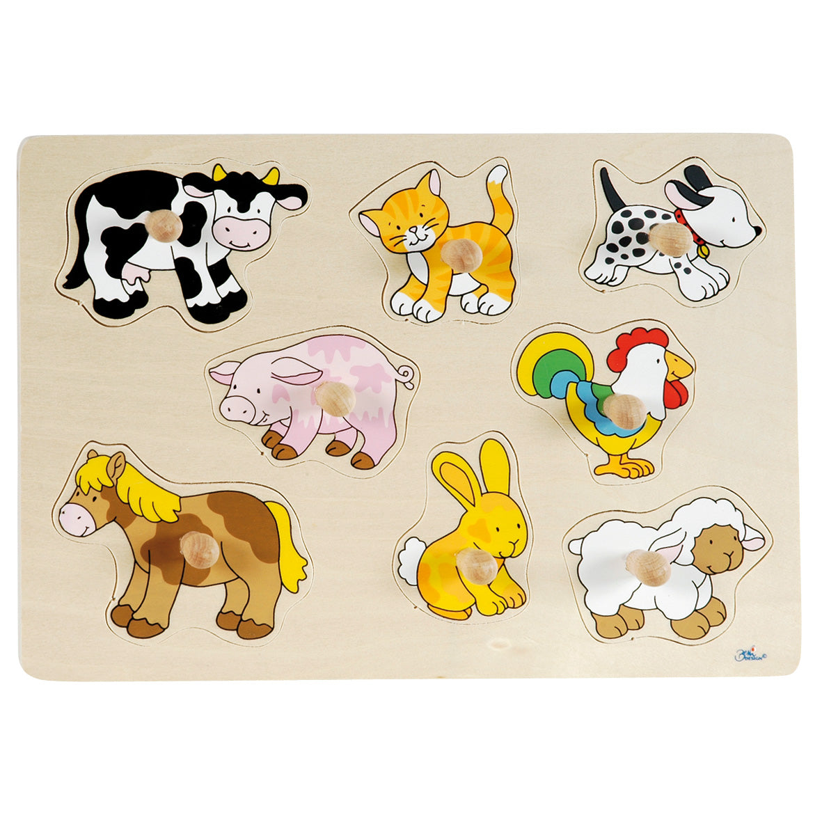 Goki Noppen Puzzle Animaux