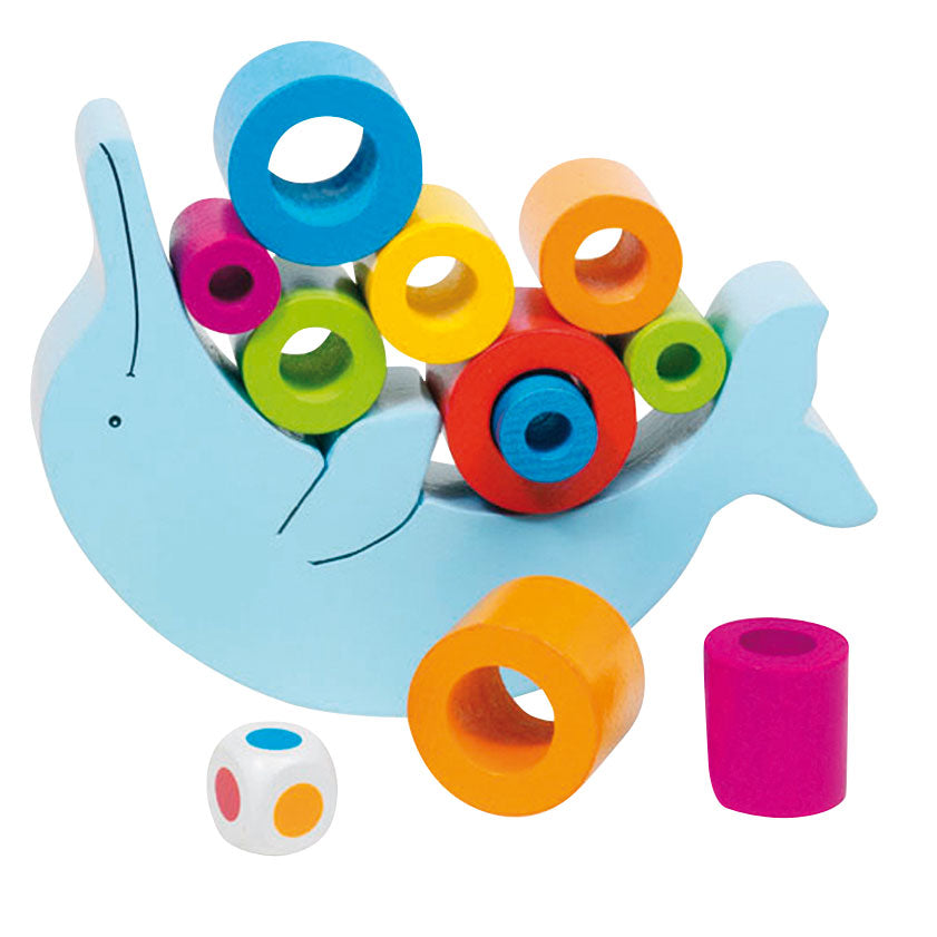 Goki Wooden Balance Game Dolphin