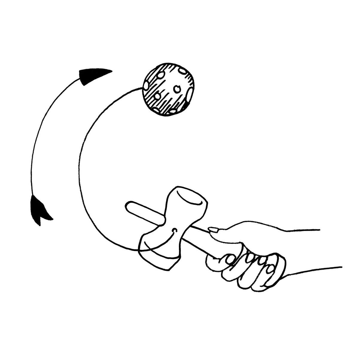 Goki kendama rouge. 17 cm. 4+