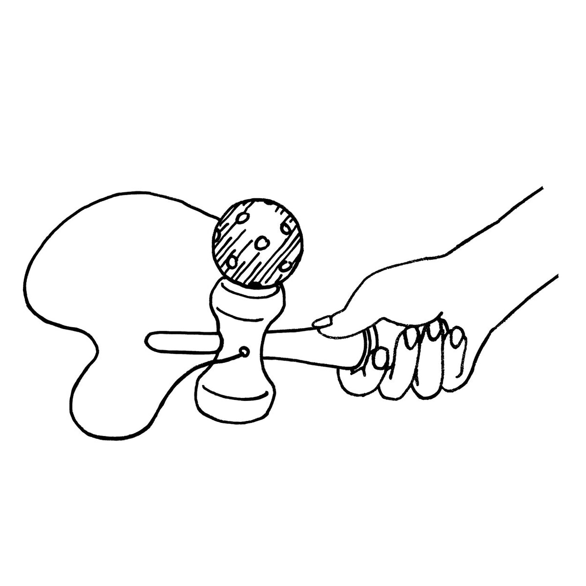 Goki kendama rouge. 17 cm. 4+