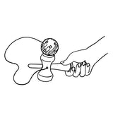 Goki kendama rouge. 17 cm. 4+