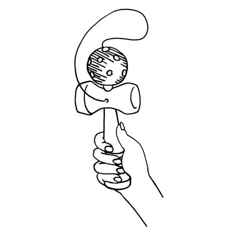 Goki kendama rouge. 17 cm. 4+