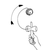 Goki kendama rouge. 17 cm. 4+