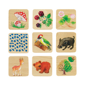 Jeu de mémo Goki, vie en forêt. 32 pièces. 3+