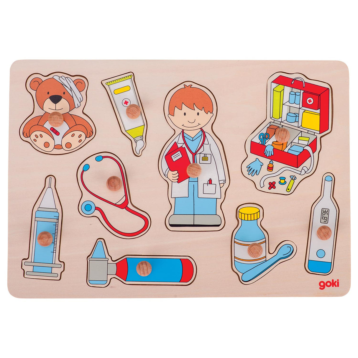 Puzzle Goki Wooden Nick au Docteur