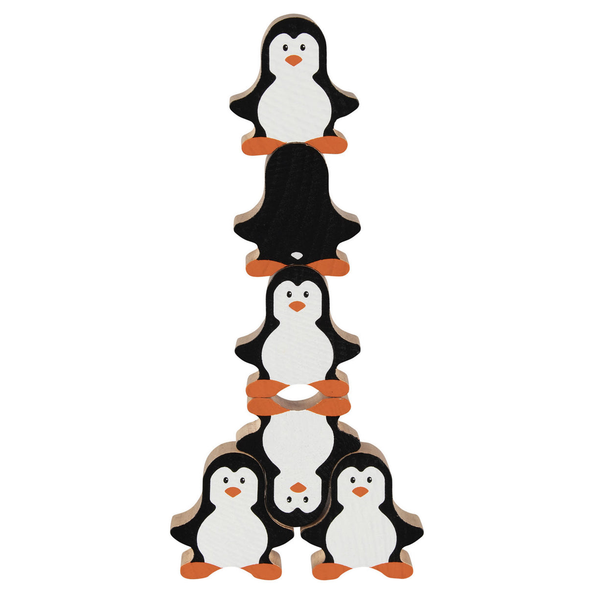 Goki lesena igra za zlaganje Pinguin