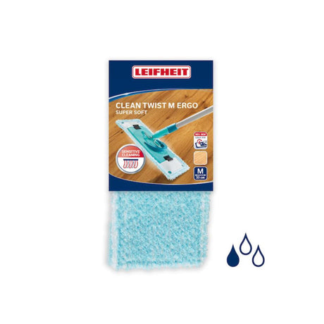 Chiffon de remplacement Leifheit clean twist m ergo - supersoft 33cm