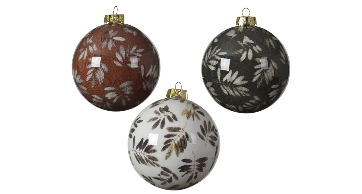 Kerstbal foam 3kl.ass - dia8cm - assortie