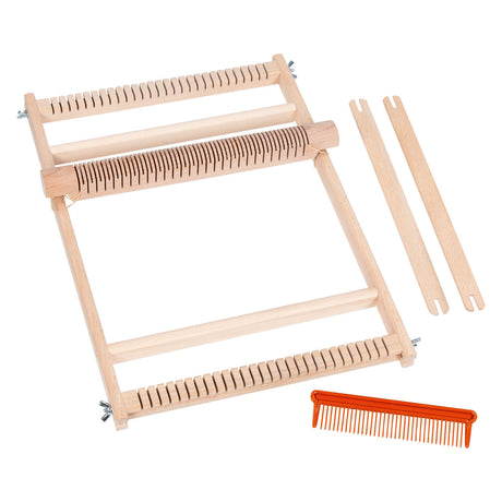 Goki houten weefraam voor school met kam - 25cm