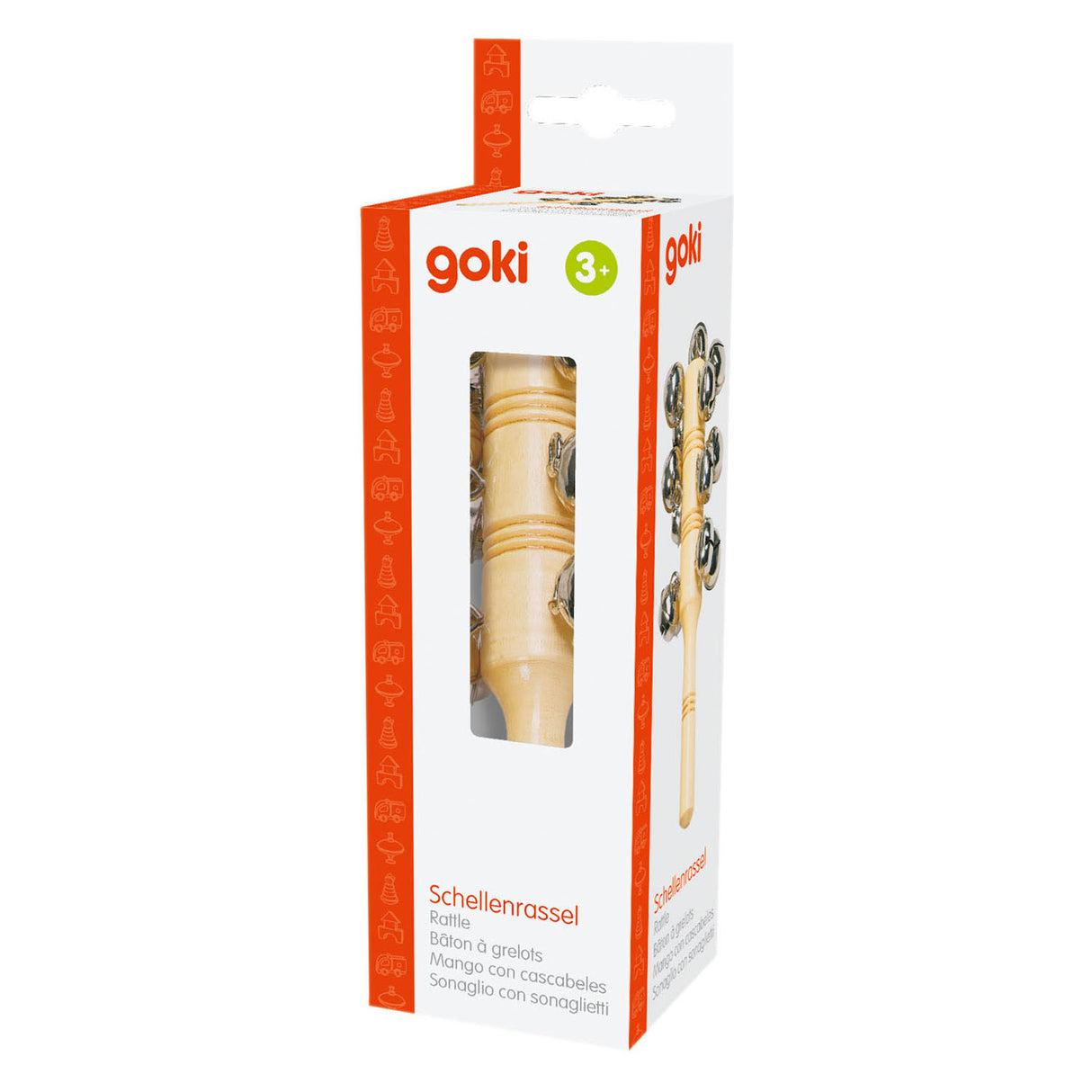 Goki Wooden Instrument Stick avec 13 appels