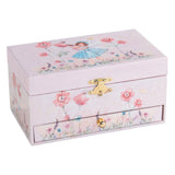 Goki musik box ballerina blommor rosa