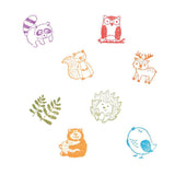 Goki Wooden Stamp Set Forest Animals, 9DLG.