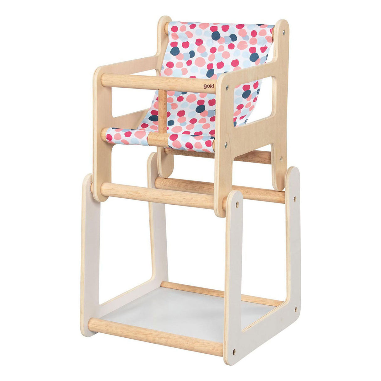 Goki wooden doll chair with table 2in1