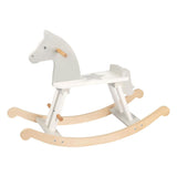 Cheval à bascule en bois Goki blanc