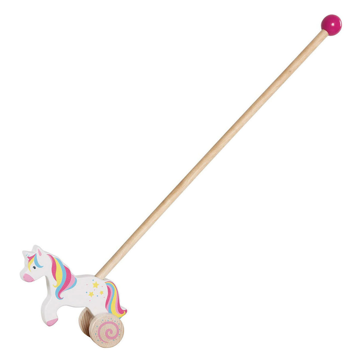 Goki Wooden Push Figure Unicorn