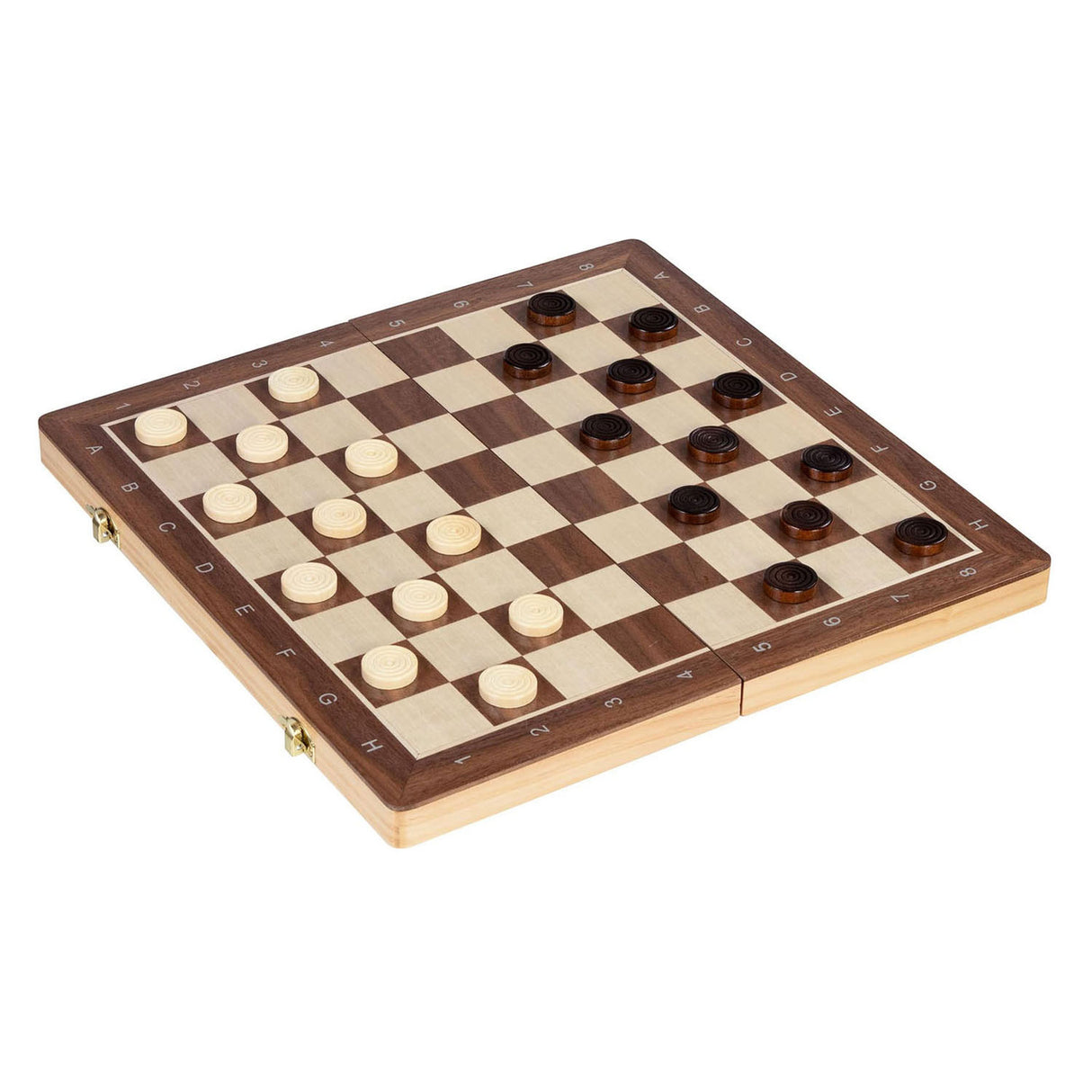 Goki wooden chess Damspel 2in1 Magnetic