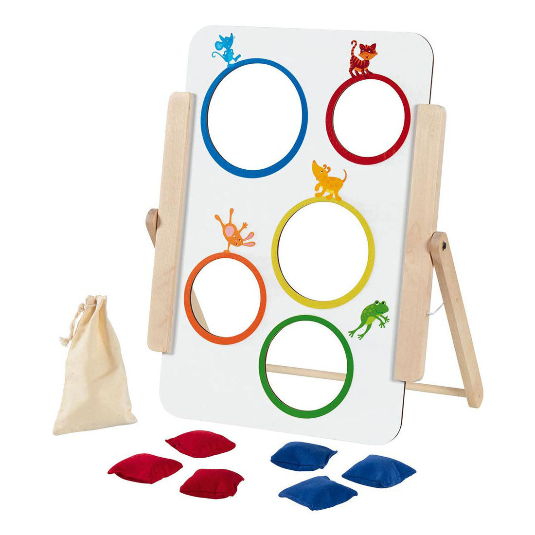 Goki Wooden Throwing Play Sacs, 8dlg.