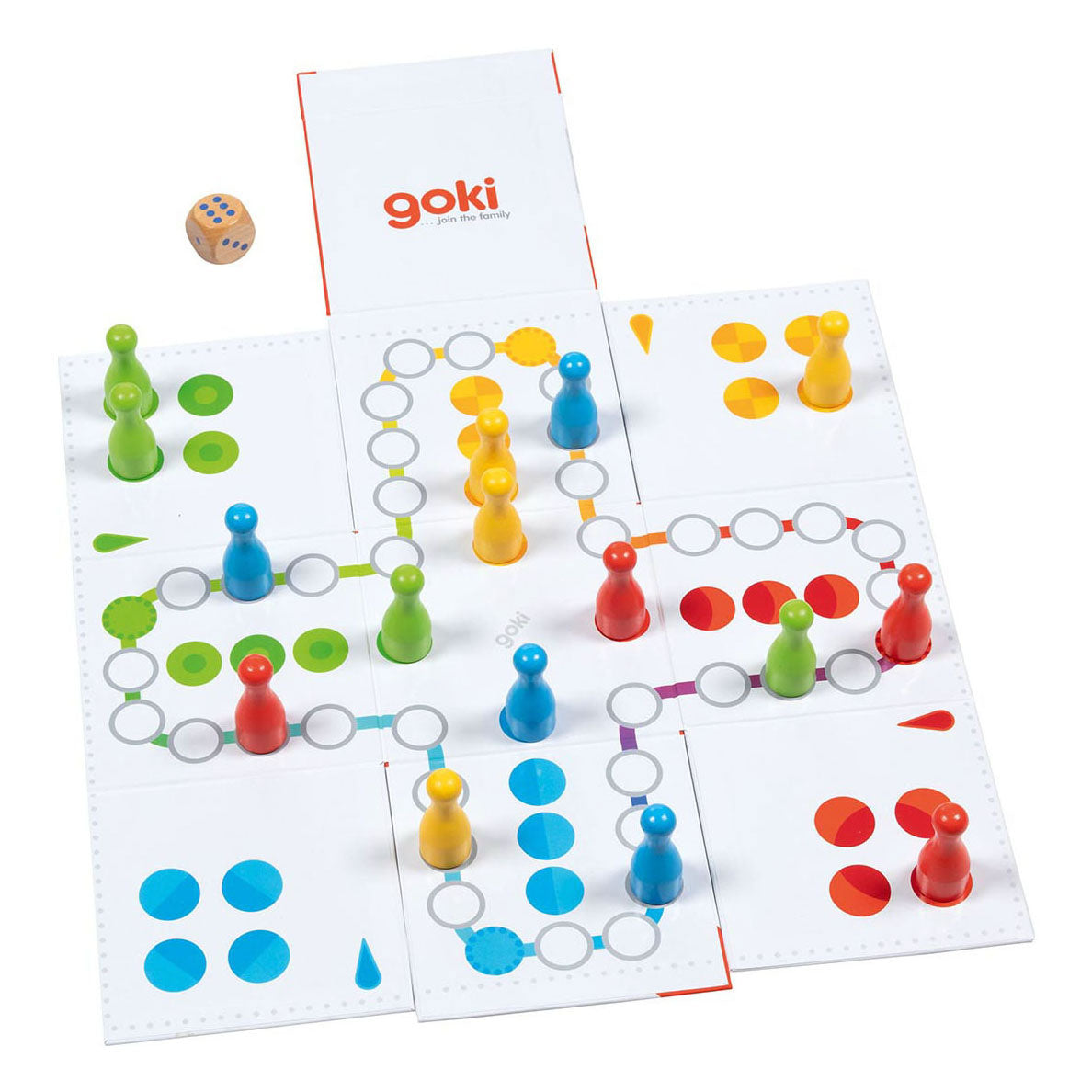 Goki XXL Ludo in Kubus board game