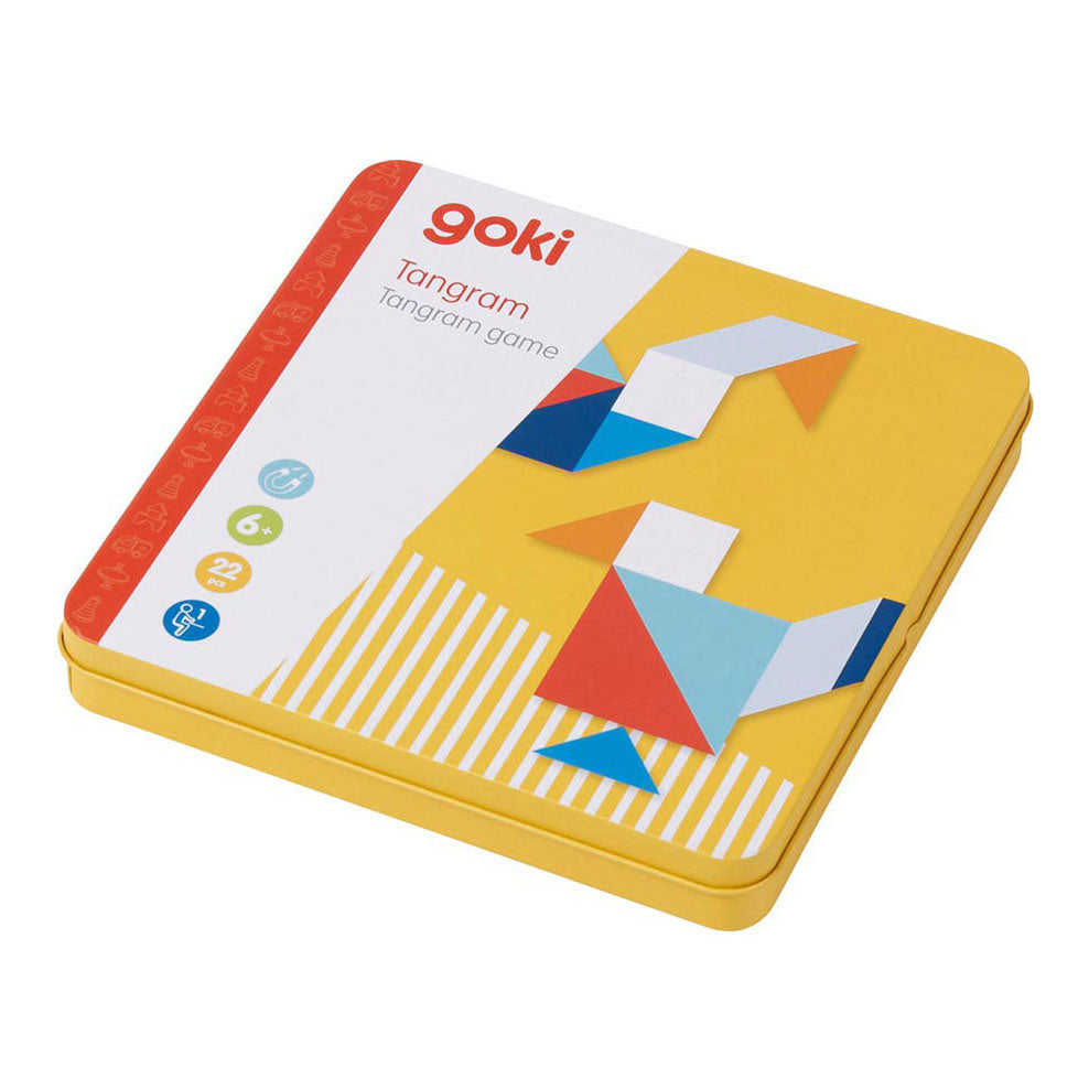 Goki tre tangram -spill i boks