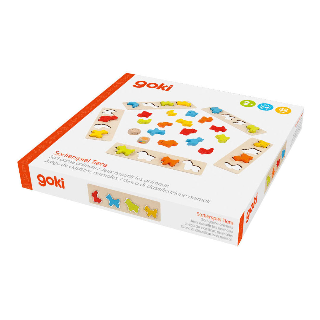 GOKI WOODEN SORING GAY ANIMALS, 25DLG.