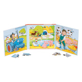 Goki Magnetic Jigsaw Puzz Puzz Book Farm, 40e.