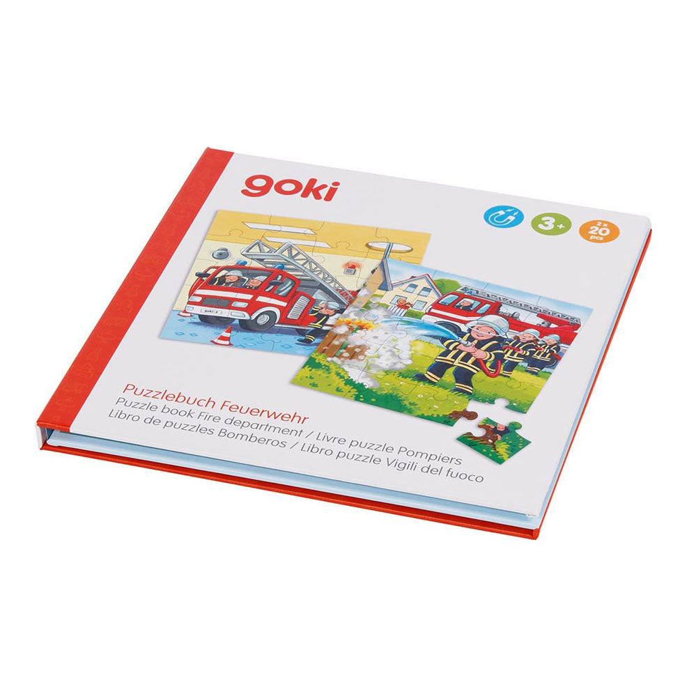 Goki Magnetic Jigsaw Puzzle Book Fire Brigade, 40..