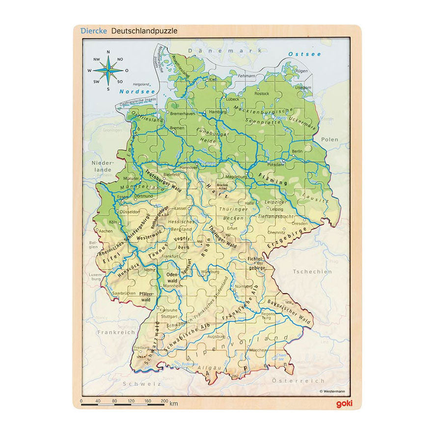 Goki Holzschicht Puzzle Deutschland, 98.