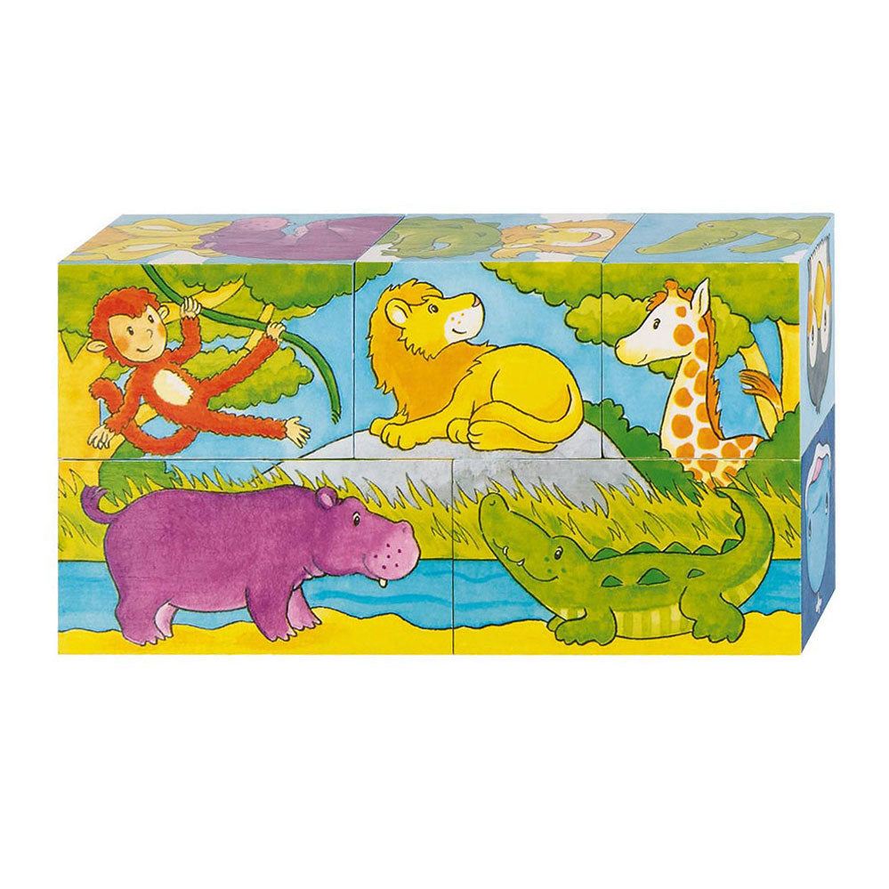 Goki Wooden Block Puzzle Safari, 5e.