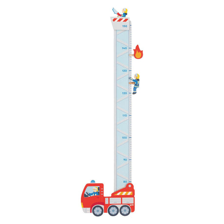 Bâton de mesure Goki : pompiers l94cm, avec 2 piquets, bois