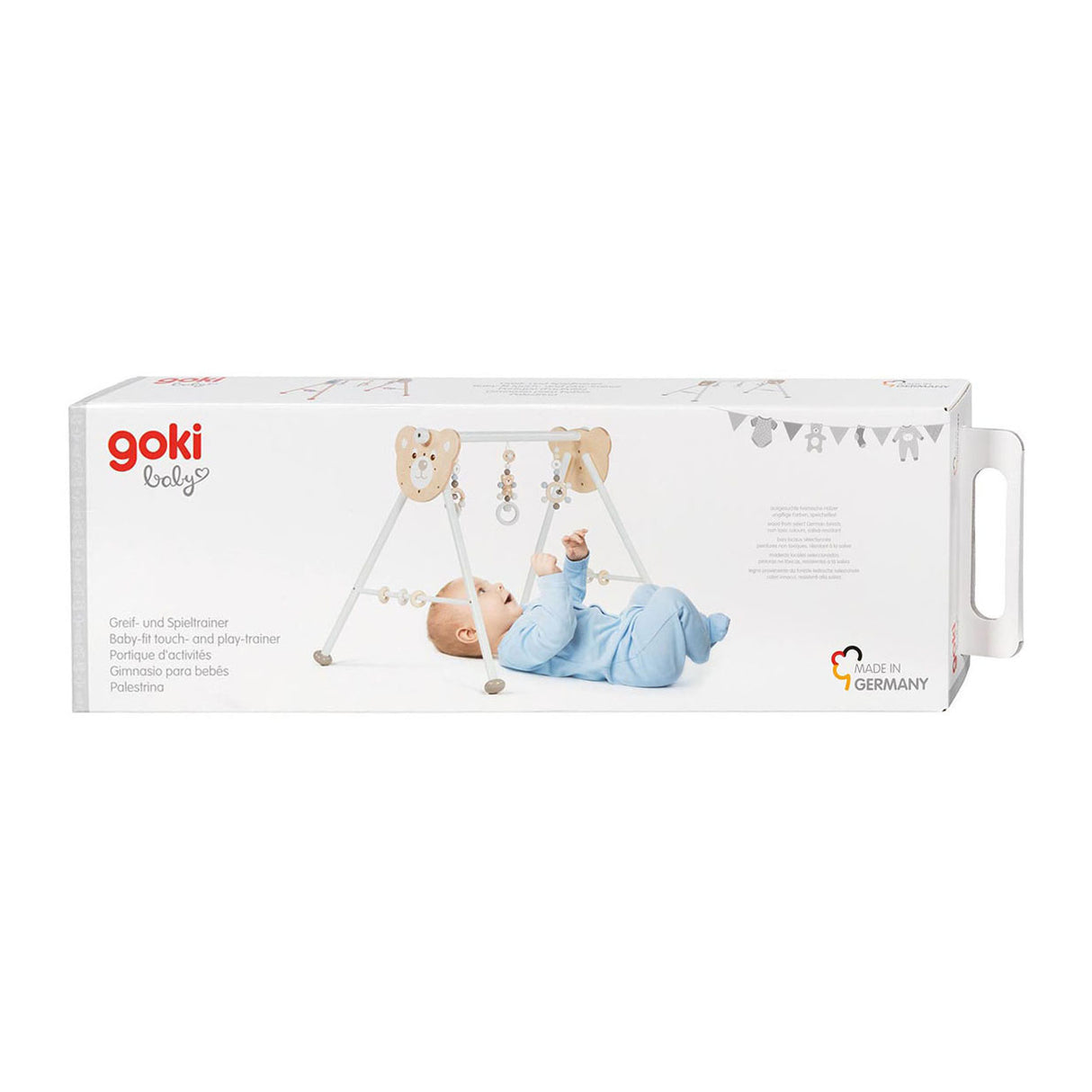 Ours de gymnase de bébé en bois goki