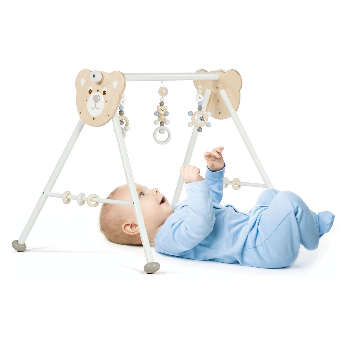 Ours de gymnase de bébé en bois goki