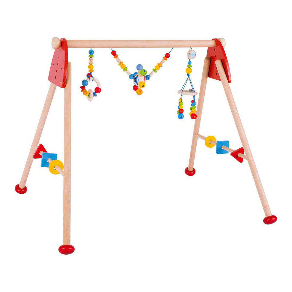 Goki houten babygym regenboog