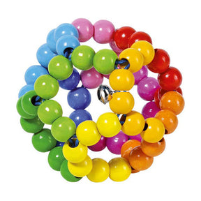 Goki touch ring élastique boule arc-en-ciel. 8 cm.