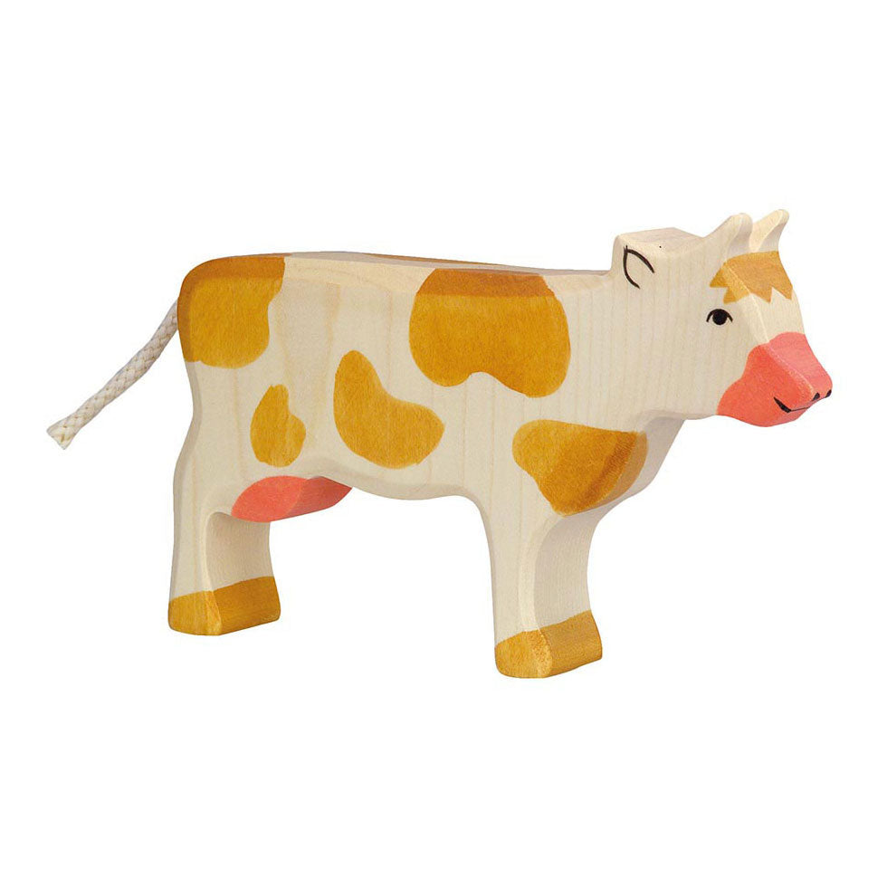 Holztiger Holztiger Wooden Cow Brown