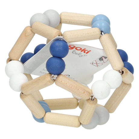 Goki Bleu en bois en bois bleu élastique