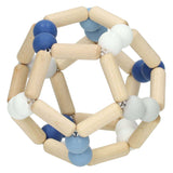 Goki Bleu en bois en bois bleu élastique