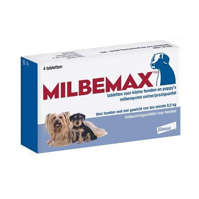 Milbemax tablet ormhvalp lille hund