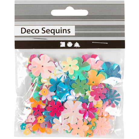 Paillettes Creativ Company, taille 6-20 mm, env. 390 pièces, couleurs pastel, 10 g 1 boîte