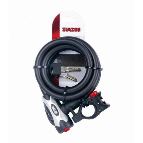 Simson Cable Lock Pro 12x180 noir