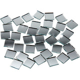 Carreaux de mosaïque miroir Creativ company, format 10x10 mm, épaisseur 2 mm, 500 pièces 1 boîte