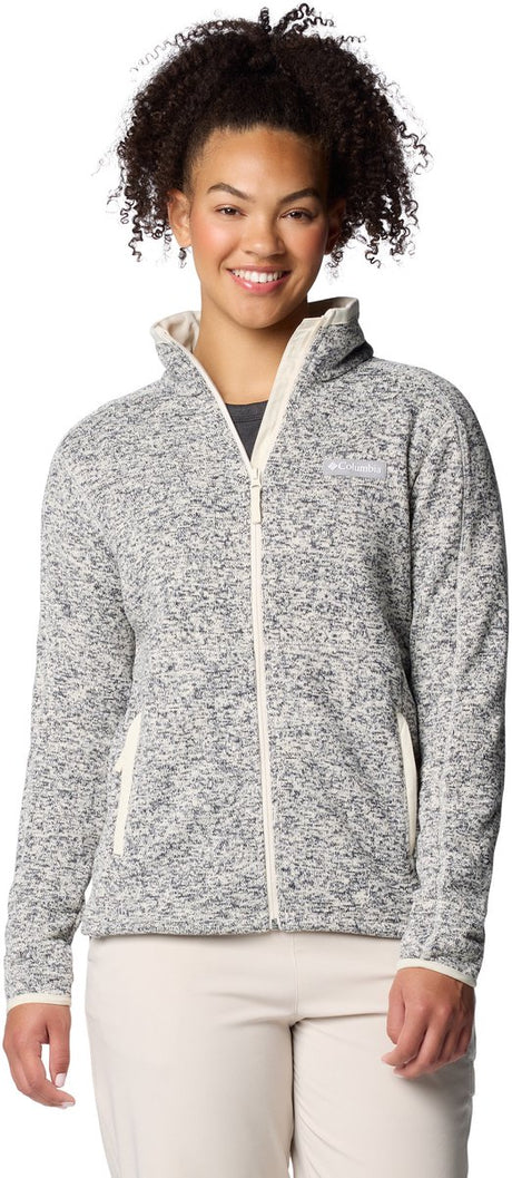 Pull outdoor femme Columbia Sweater Weather™ Full Zip II - Chalk Heather