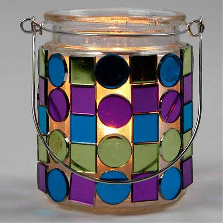 Carreaux de mosaïque miroir Creativ company, taille 15 mm, épaisseur 2 mm, 300 pièces 1 boîte