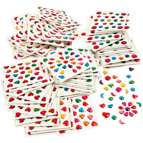Mini autocollants Creativ company, taille 7-11 mm, 100 feuilles 1 boîte