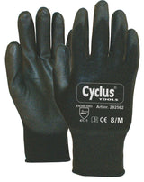 Gants de travail cycplus pu-flex m (8) noir